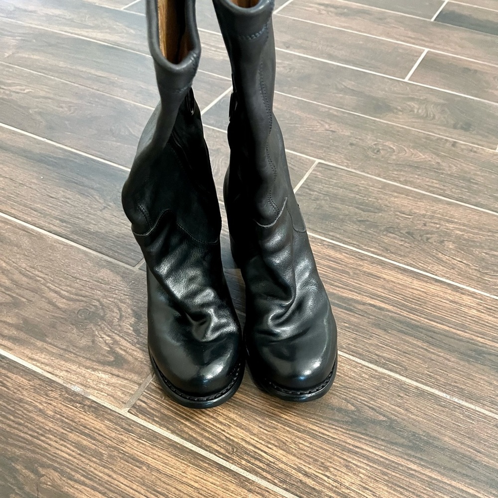 Fiorentini Black Calf Length Boots